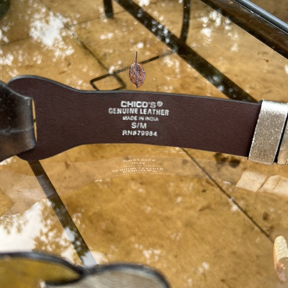 Chicos Leather Belt (never worn) - Picture 9 of 14